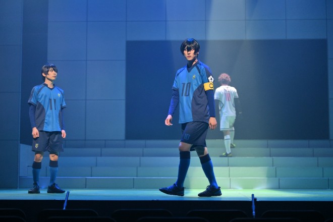 A scene from the final rehearsal of Blue Lock 4th STAGE